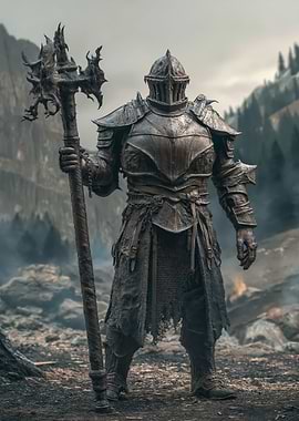 Dark Knight with Axe