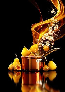 Fruits and Fire in a Copper Pot