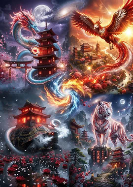 Mythical Creatures and Asian Architecture