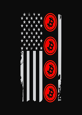 Bitcoin American Flag
