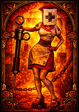 Horror Nurse with Syringe