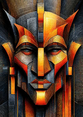 Abstract Geometric Face