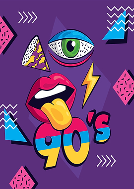 90s Retro Pop Art Design