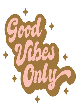 Good Vibes Only Text Art