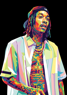 Wiz Khalifa Pop Art Portrait