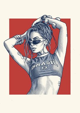 Anitta Woman in Brasil Crop Top