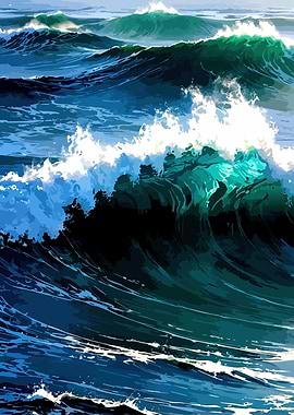 Crashing Ocean Waves