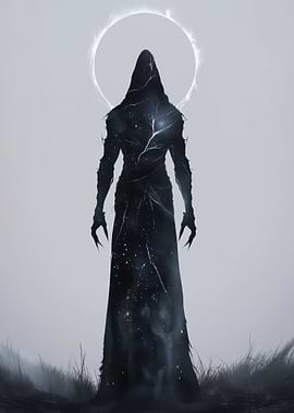 Cosmic Figure with Halo