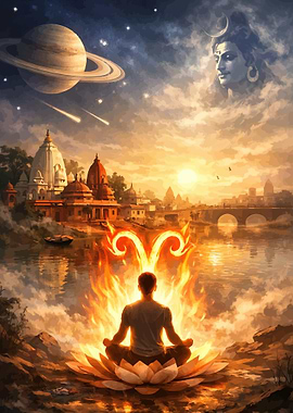 Spiritual Meditation with Cosmic Elements