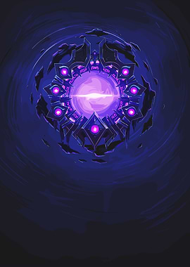 Mysterious Purple Portal Device