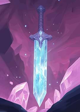 Crystal Sword in a Cave