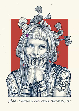 Aurora Portrait with Floral Crown