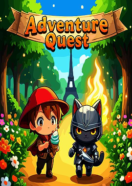 Adventure Quest Characters in Forest