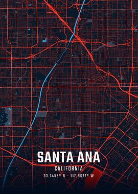 Santa Ana City Map