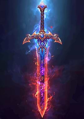Enchanted Fiery Sword