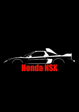 Honda NSX Silhouette with Text