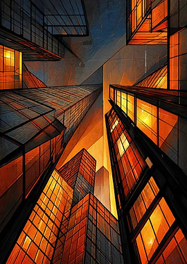 Modern Cityscape at Dusk