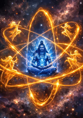Lord Shiva in Cosmic Meditation