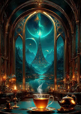 Steampunk Fantasy Tea Time