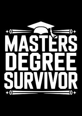 Masters Degree Survivor Graduation Cap