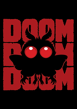 DOOM DOOM DOOM Kawaii Mothman Cryptid