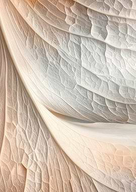 Close-up of a White Calla Lily Petal