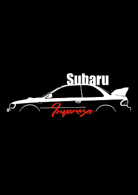 Subaru Impreza Car Silhouette