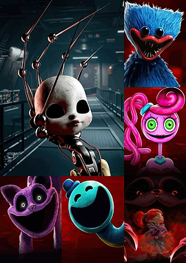 Poppy Playtime Characters Collage