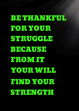 Inspirational Quote on Black Background