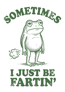 Funny Frog Farting Text Art