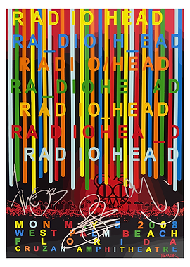 Radiohead Concert Poster