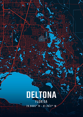 Deltona Florida City Map