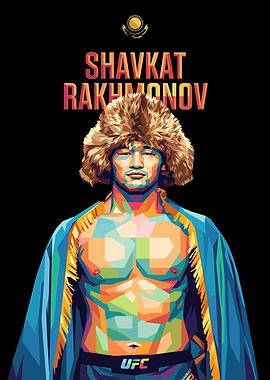 Shavkat Rakhmonov WPAP Portrait