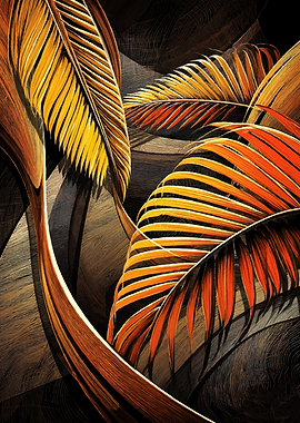 Abstract Tropical Leaves