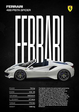 Ferrari 488 Pista Spider Specs
