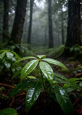Rainy Forest Path
