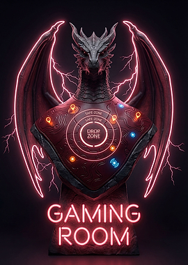 Dragon Gaming Room Neon Sign