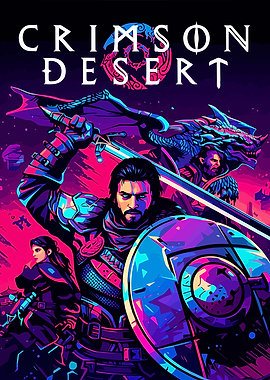 Crimson Desert Fantasy Art