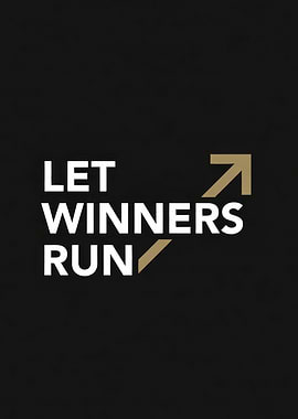 Let Winners Run Text Art