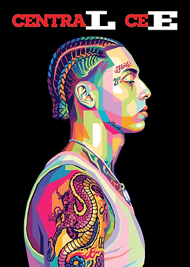Central Cee Pop Art Portrait