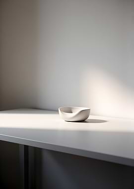 Minimalist Bowl on a Table