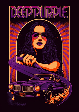 Deep Purple Highway Star Poster