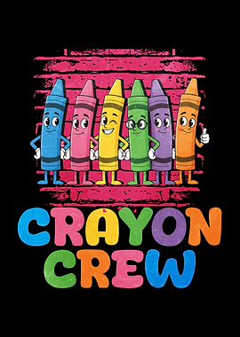 Crayon Crew Funny Cartoon