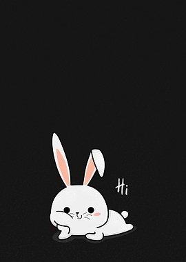Cute Bunny Saying Hi