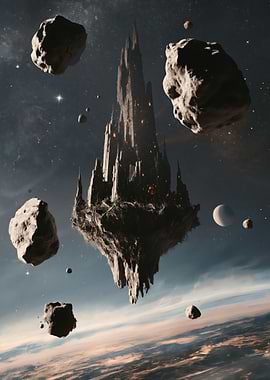 Floating Castle in Space