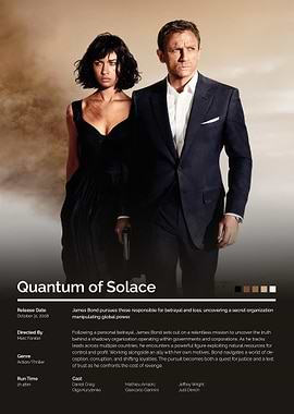 Quantum of Solace Movie Poster