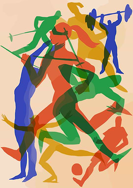 Collage of Athletes in Motion