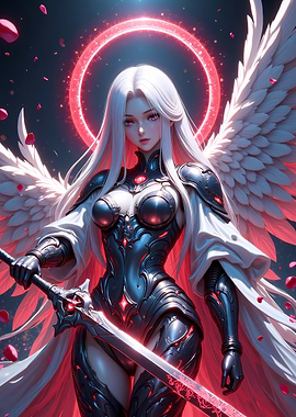 Angel Warrior with Glowing Sword