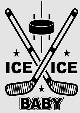 Ice Ice Baby Hockey Graphic
