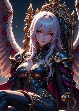 Angel Queen on Throne